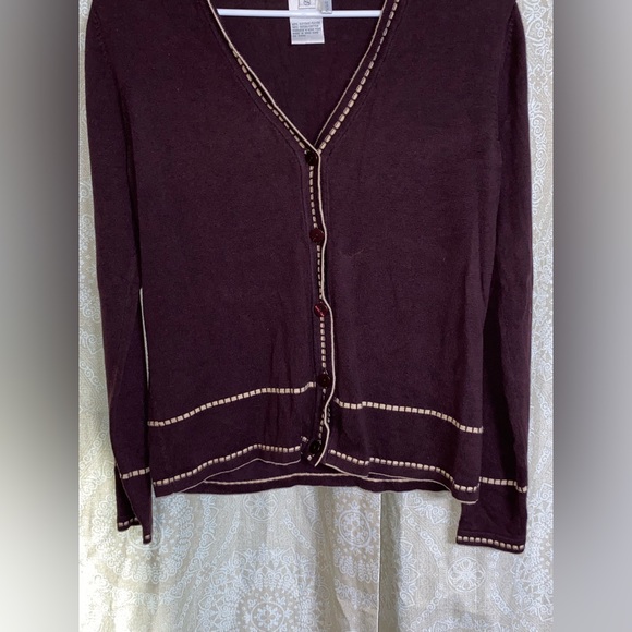 Women’s brown button‎ cardigan - Picture 8 of 10